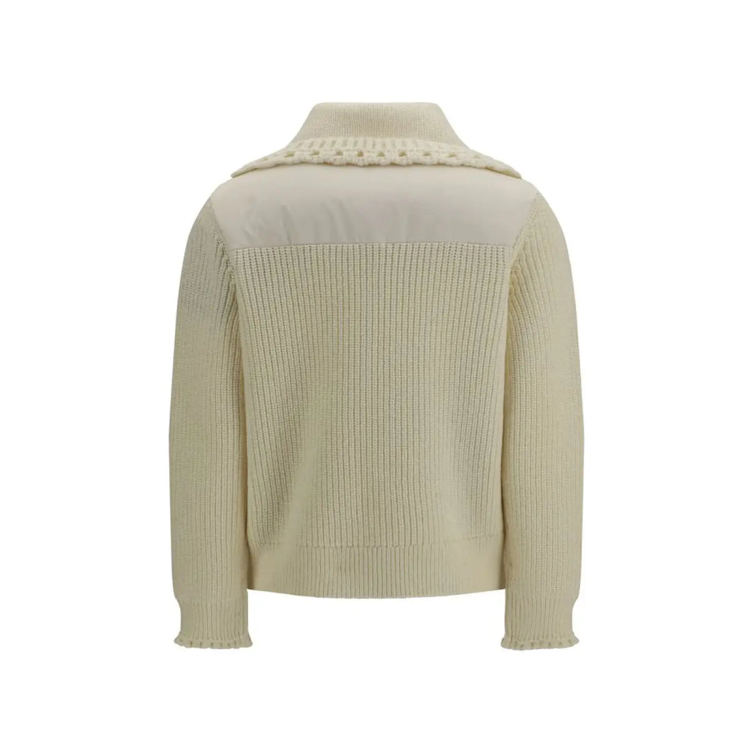 Moncler Grenoble Beige Wool Oves Aries Cardigan