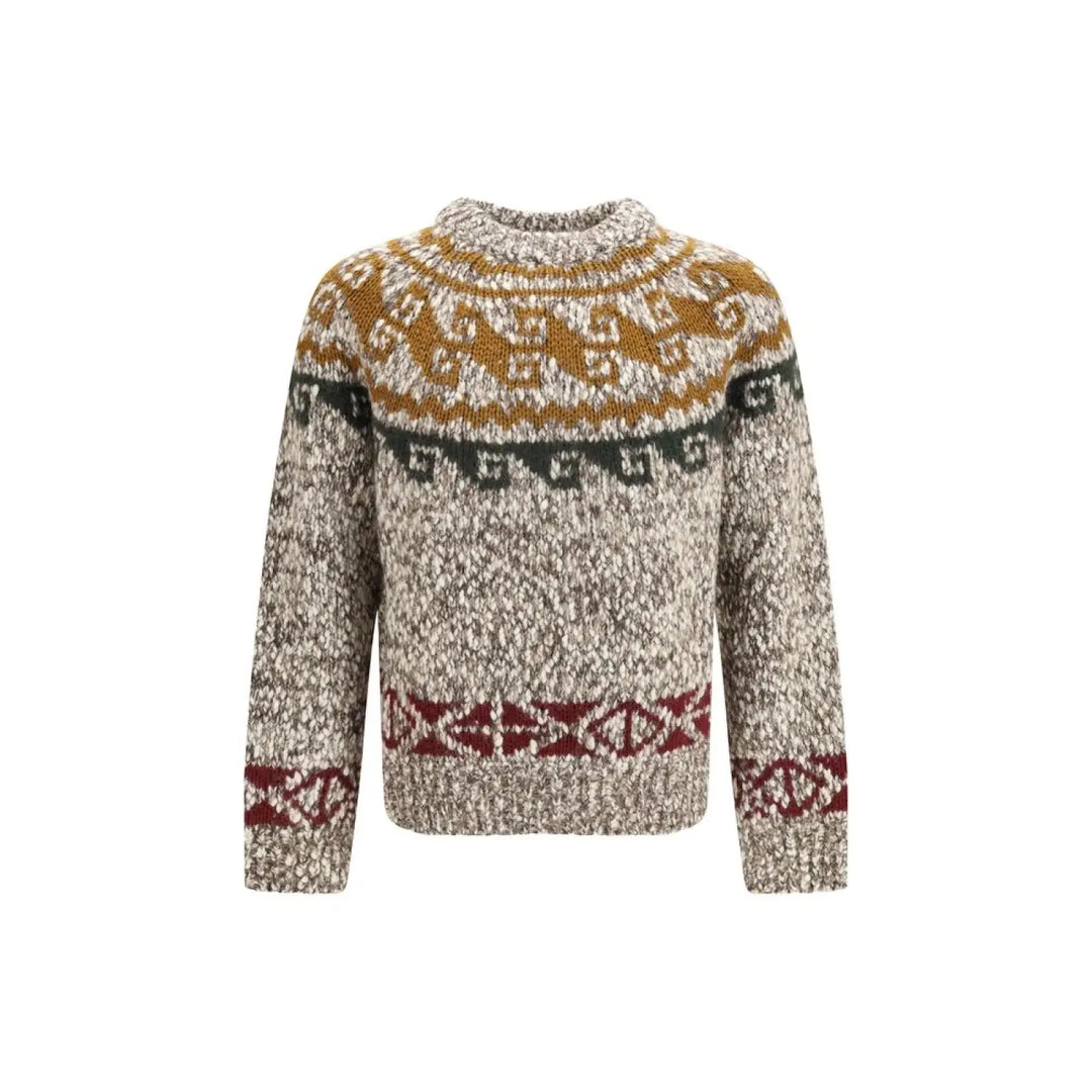 Moncler Grenoble Beige Wool Oves Aries Sweatshirt