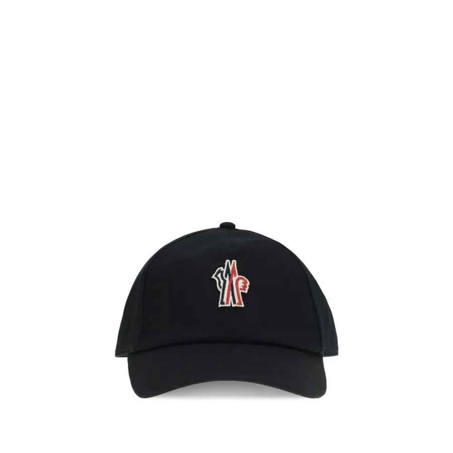 Moncler Grenoble Black Cotton Cap (Baseball Hat)