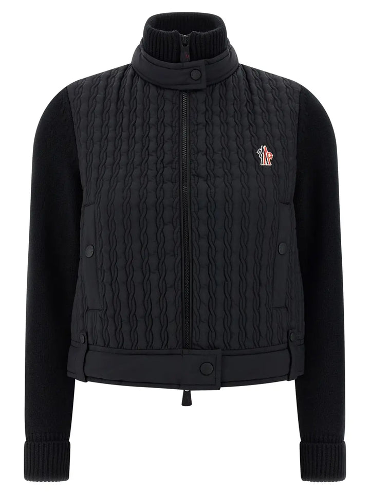 Moncler Grenoble Black Polyamide Cardigan