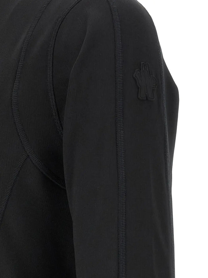 Moncler Grenoble Black Polyamide Sweatshirt