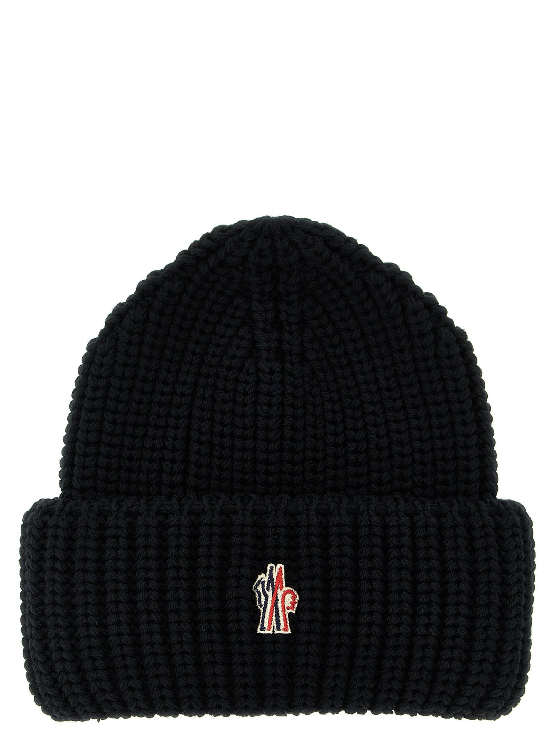 Moncler Grenoble Black Virgin Wool Beanie