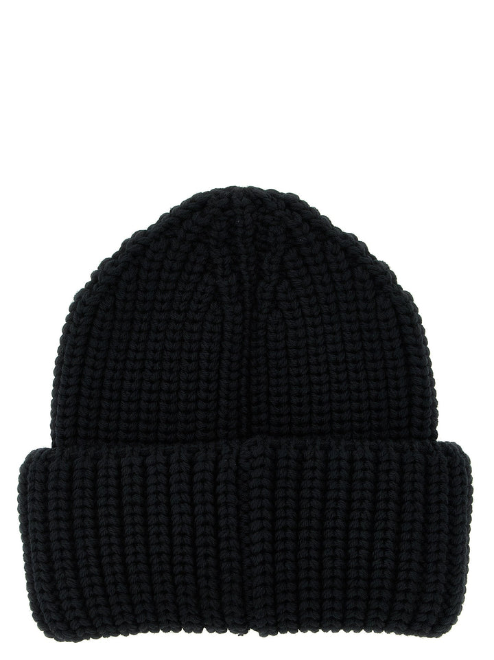 Moncler Grenoble Black Virgin Wool Beanie