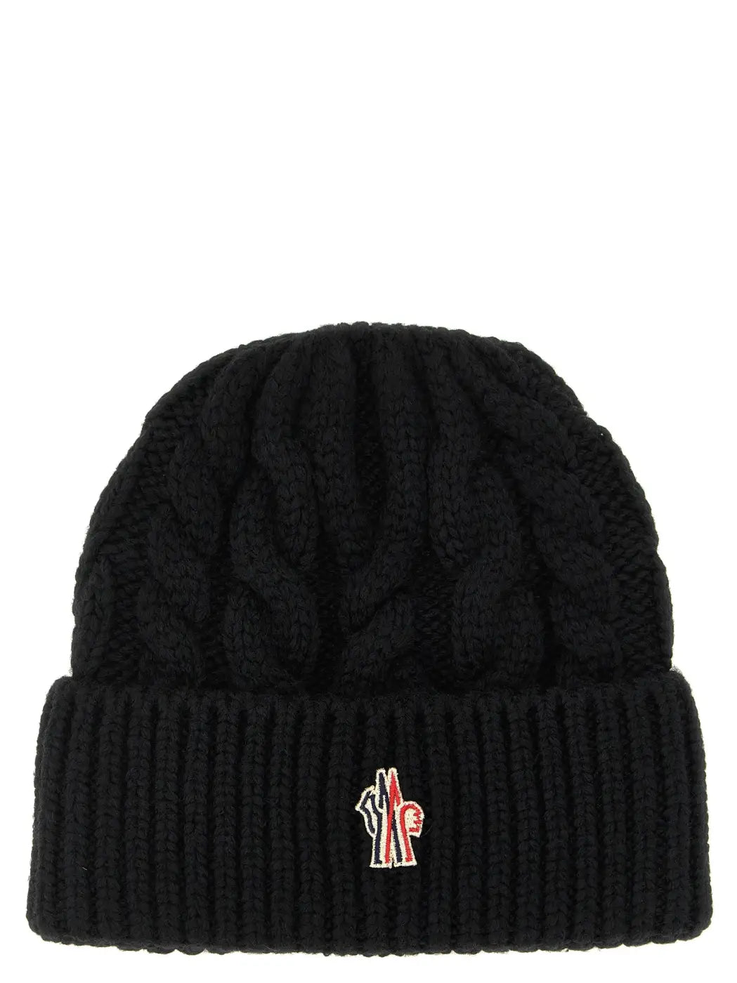 Moncler Grenoble Black Virgin Wool Beanie