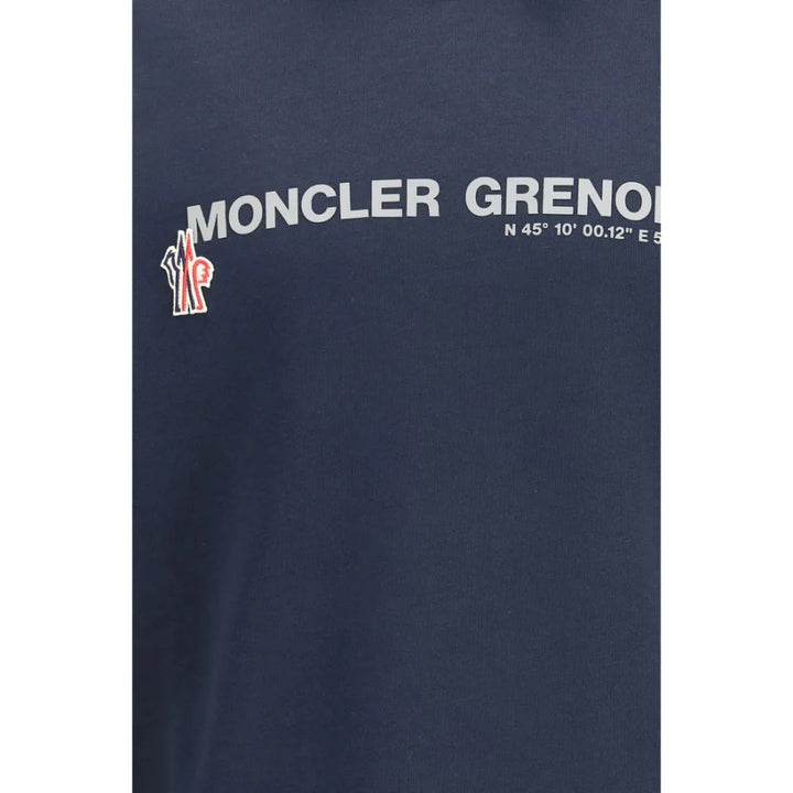 Moncler Grenoble Blue Cotton Sweatshirt