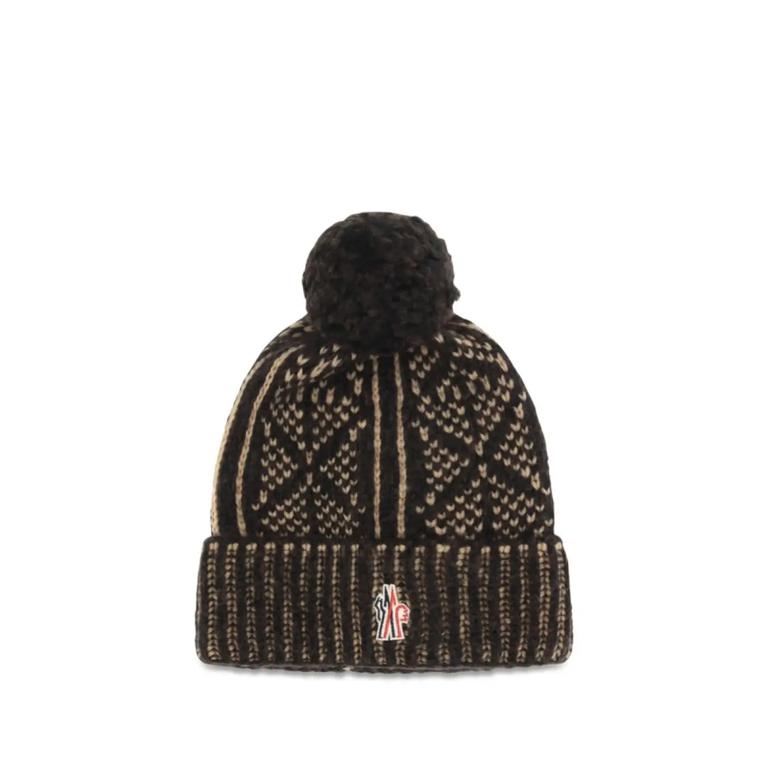Moncler Grenoble Brown Alpaca Vicugna Pacos Beanie