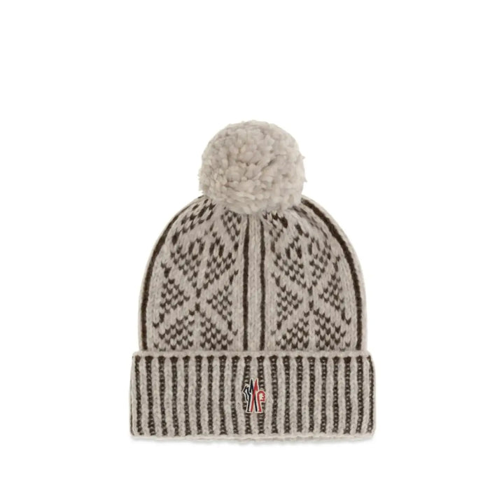 Moncler Grenoble Gray Alpaca Vicugna Pacos Beanie