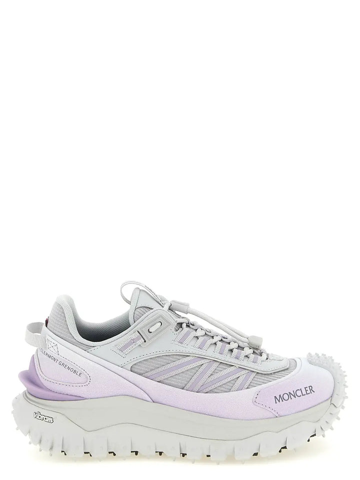 Moncler Purple Polyester Athletic Sneakers