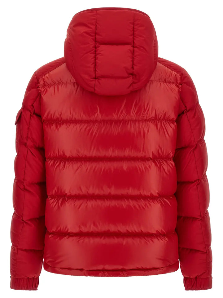 Moncler Red Polyester Full-length Jacket