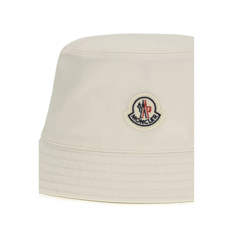 Moncler White Polyester Bucket Hat