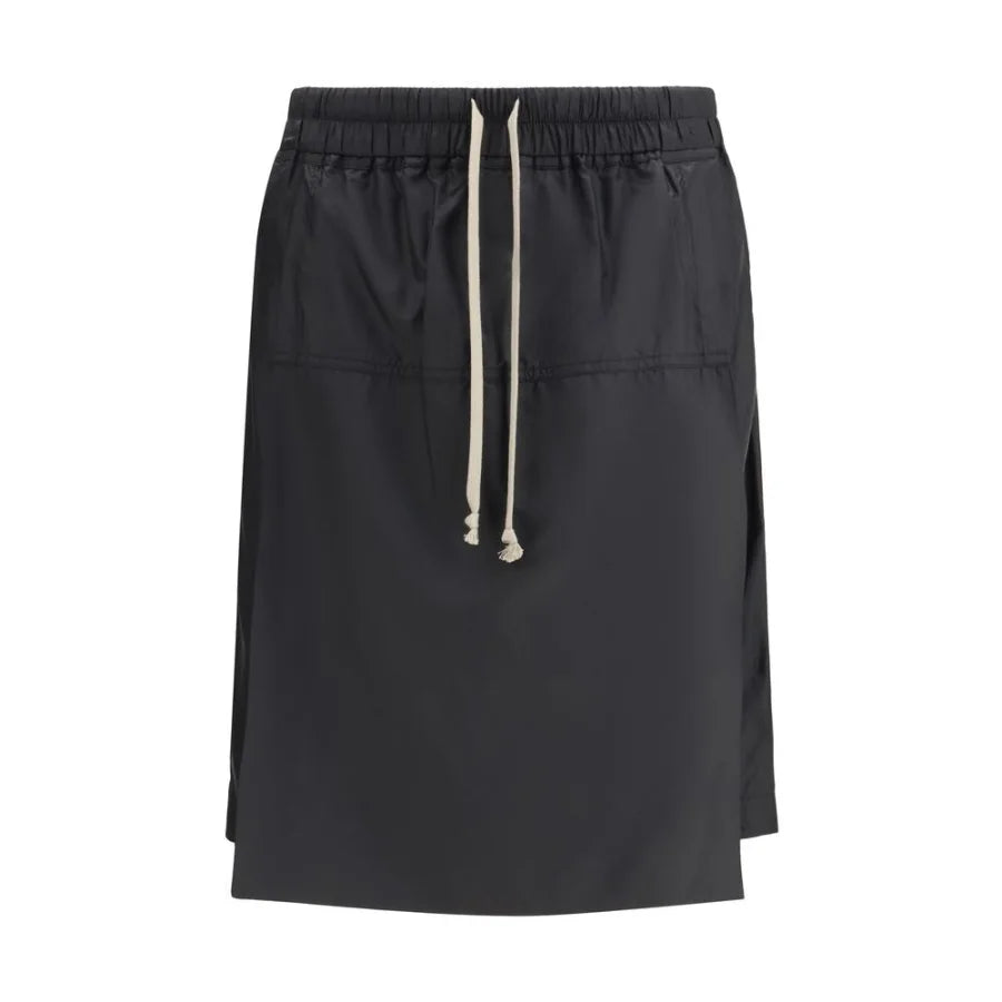 Moncler x Rick Owens Black Polyester Bermuda Shorts
