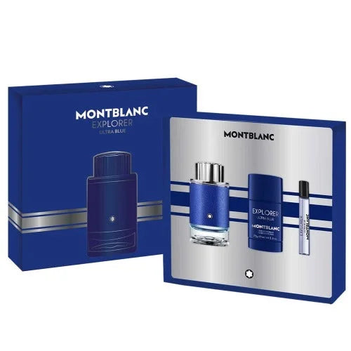 Mont Blanc Explorer Ultra Blue Piece Gift Set for Men Men’s Sets