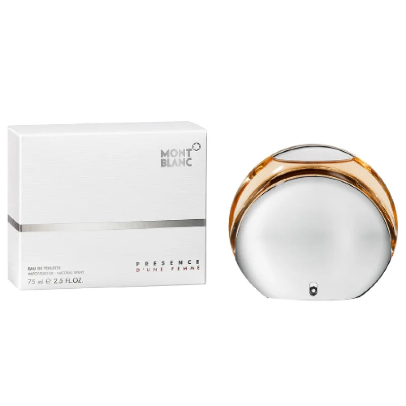 Energizing Mont Blanc Presence Eau with pineapple leaves top notes Women’s Perfume