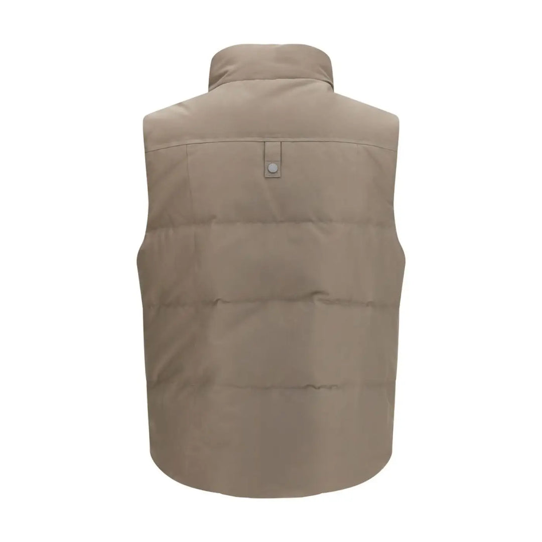 Moose Knuckles Beige Cotton Sleeveless Jacket