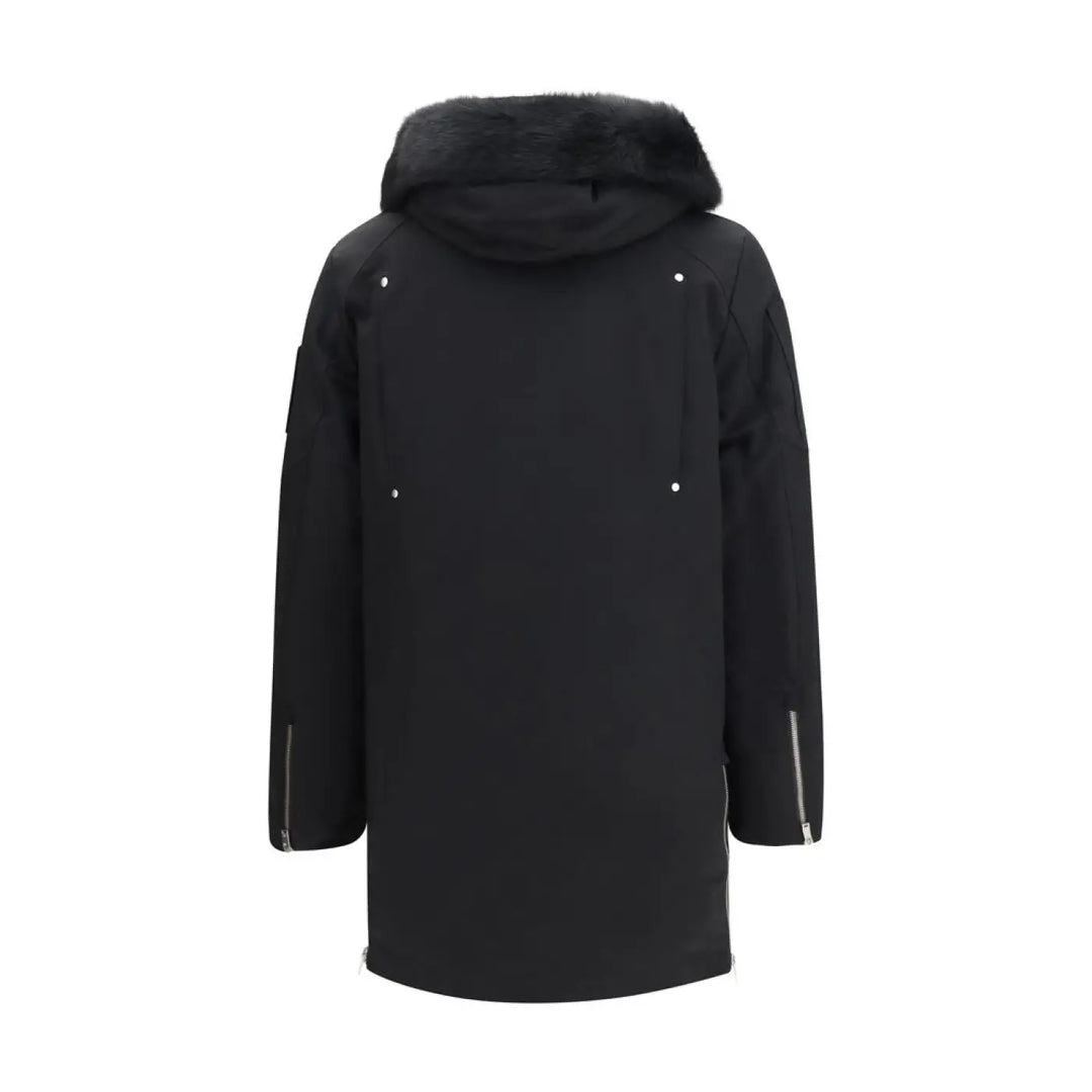 Moose Knuckles Black Cotton Coat