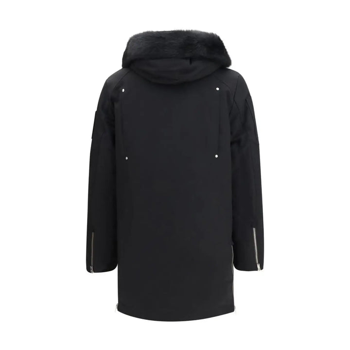 Moose Knuckles Black Cotton Coat