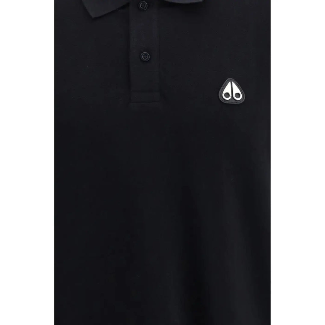 Moose Knuckles Black Cotton Polo Shirt