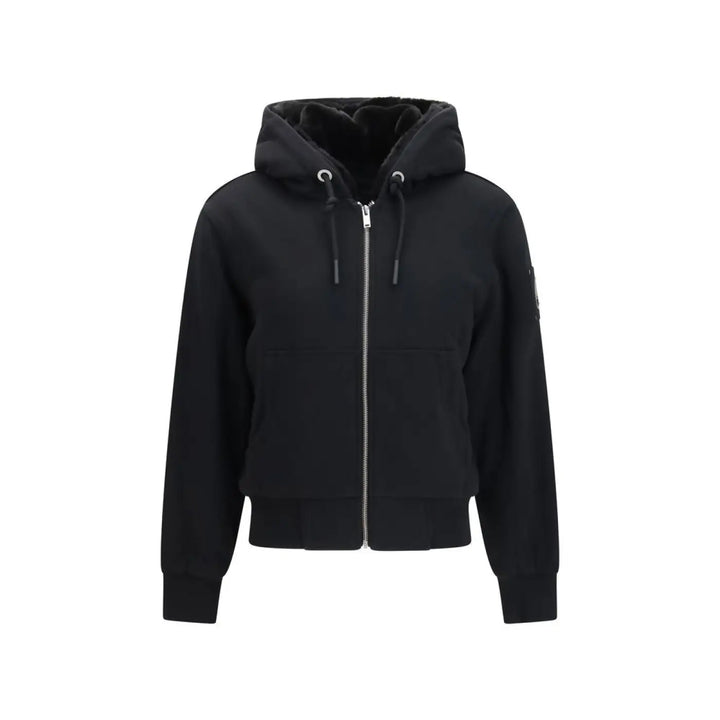 Moose Knuckles Black Cotton Sweatshirt