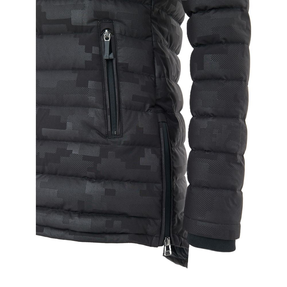 Moose Knuckles Puffer Jackets - Black Nylon Coat