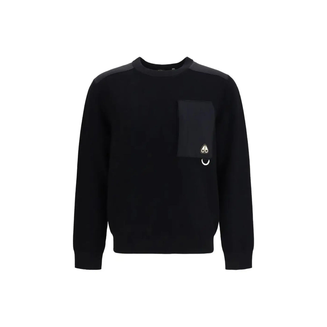 Moose Knuckles Black Nylon Sweatshirt
