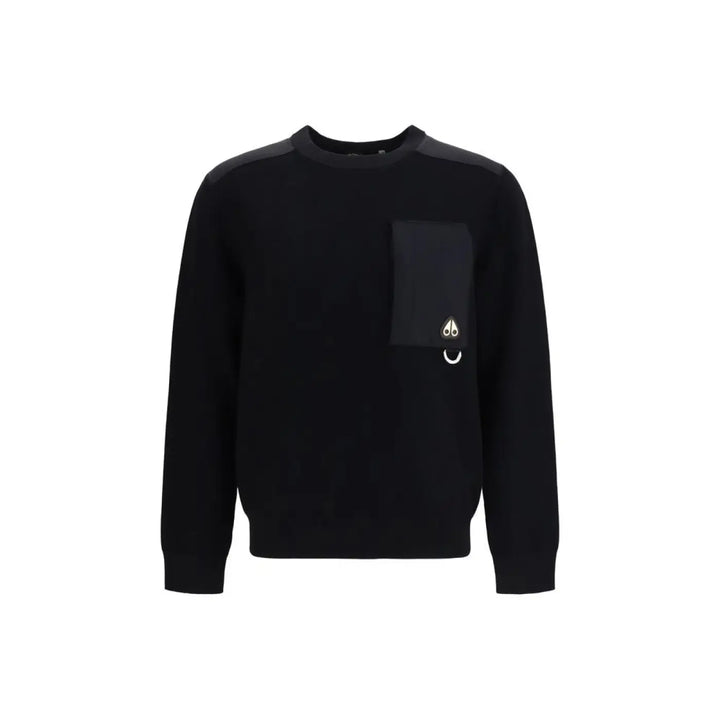 Moose Knuckles Black Nylon Sweatshirt