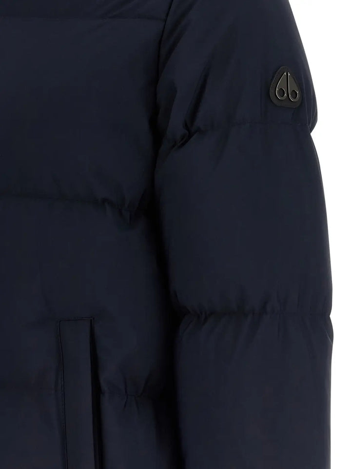 Moose Knuckles Blue Nylon Full-length Jacket