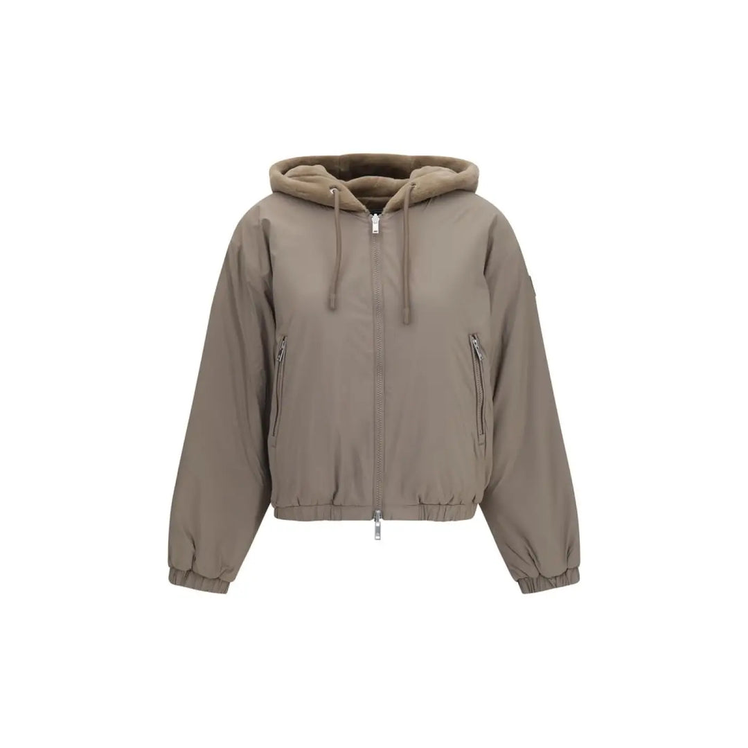 Moose Knuckles Brown Recycled Polyester Sweatshirt