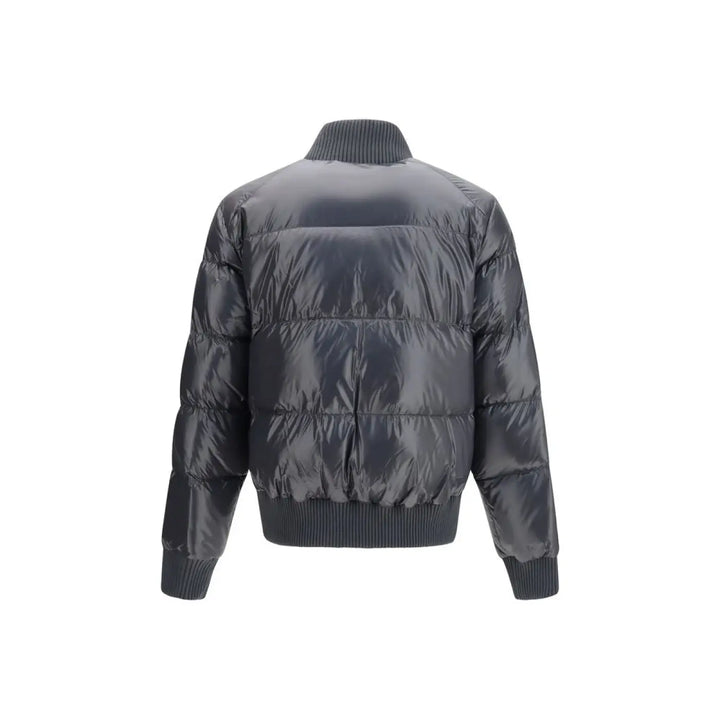 Moose Knuckles Gray Nylon Bomber