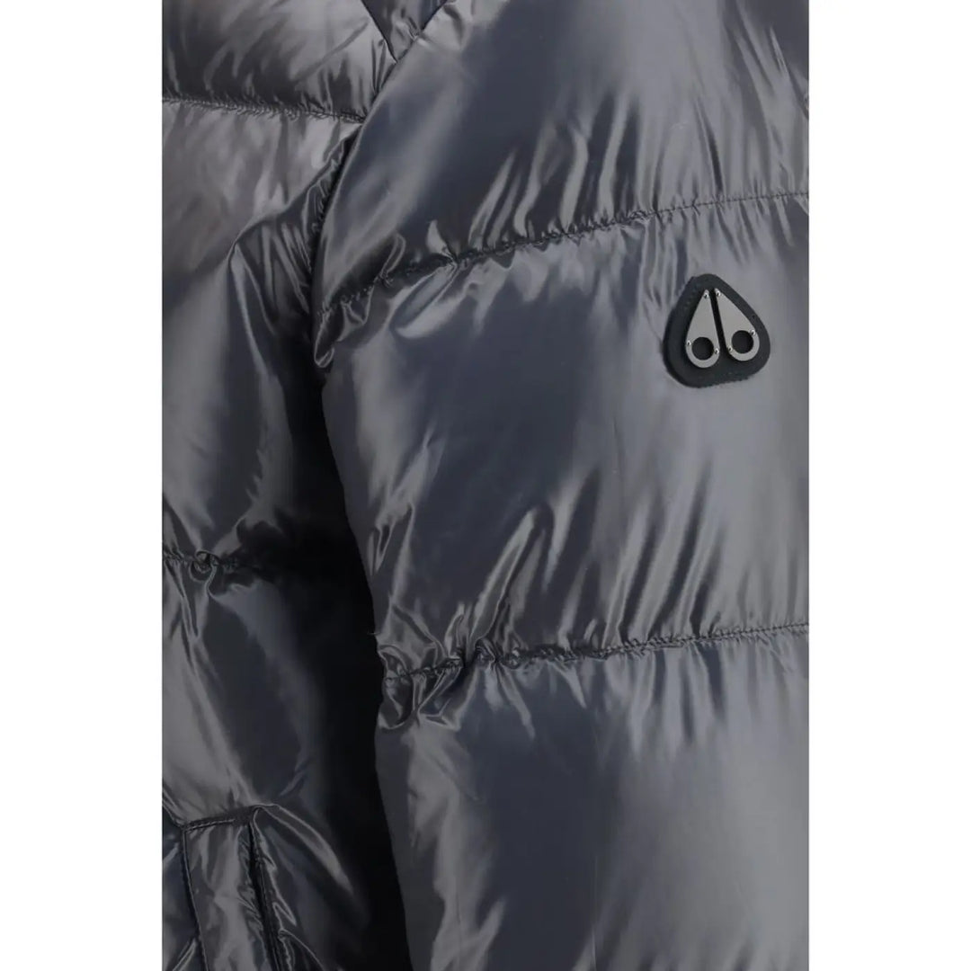 Moose Knuckles Gray Nylon Bomber