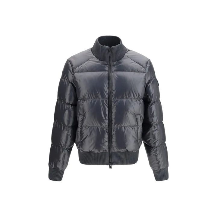 Moose Knuckles Gray Nylon Bomber