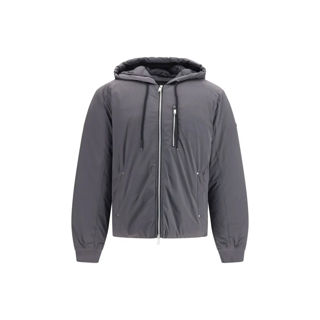 Moose Knuckles Gray Nylon Full-length Jacket