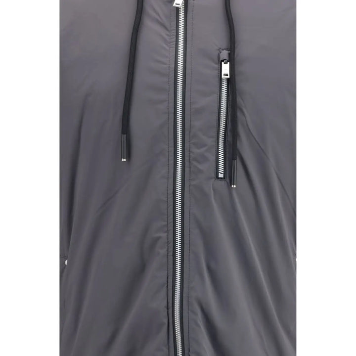Moose Knuckles Gray Nylon Full-length Jacket