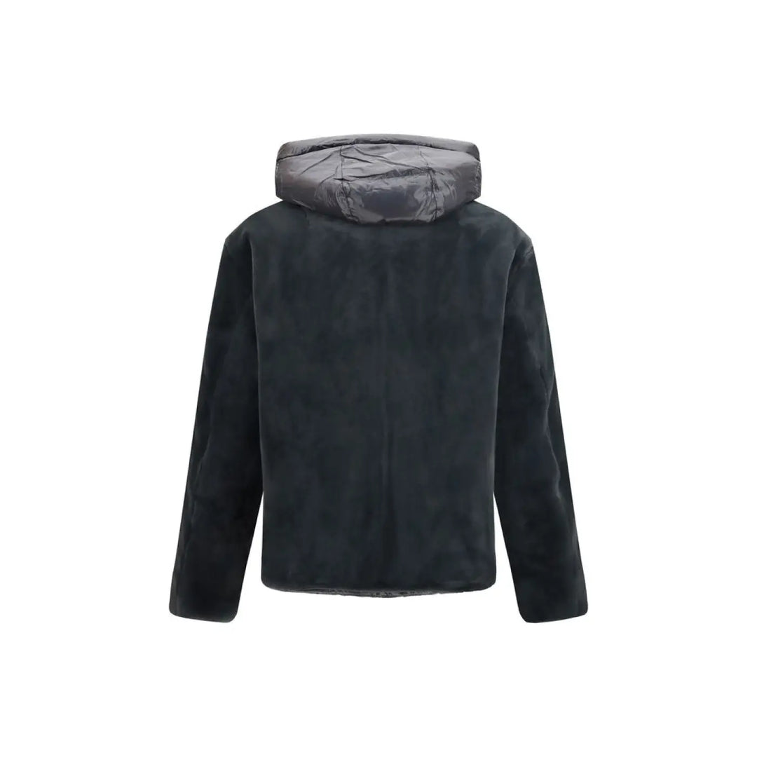 Moose Knuckles Gray Nylon Shell Jacket