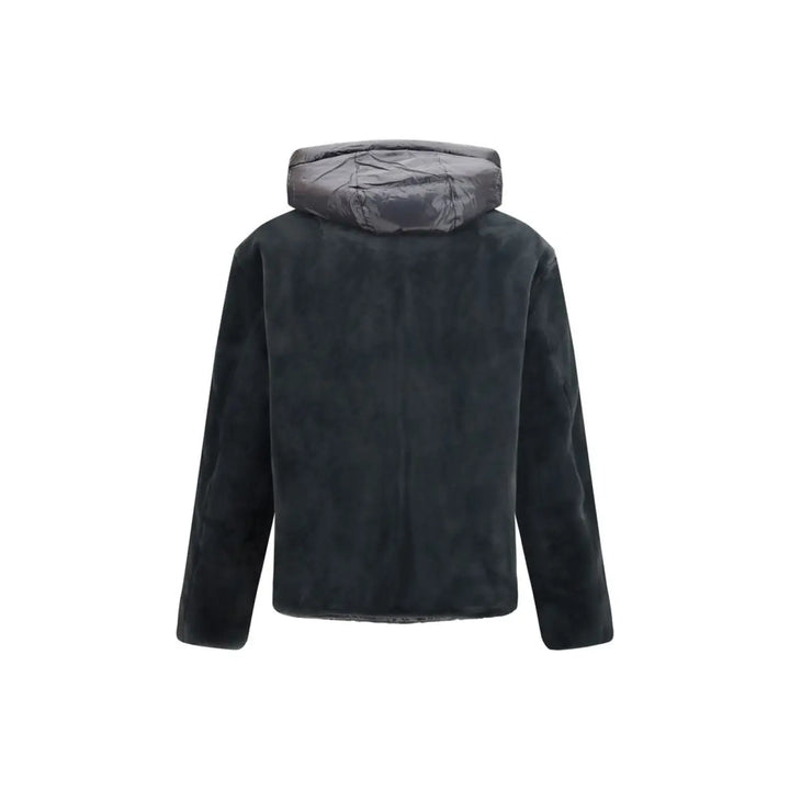 Moose Knuckles Gray Nylon Shell Jacket