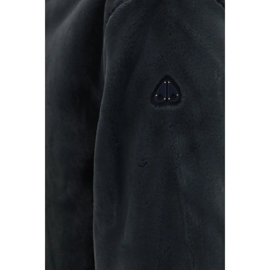 Moose Knuckles Gray Nylon Shell Jacket