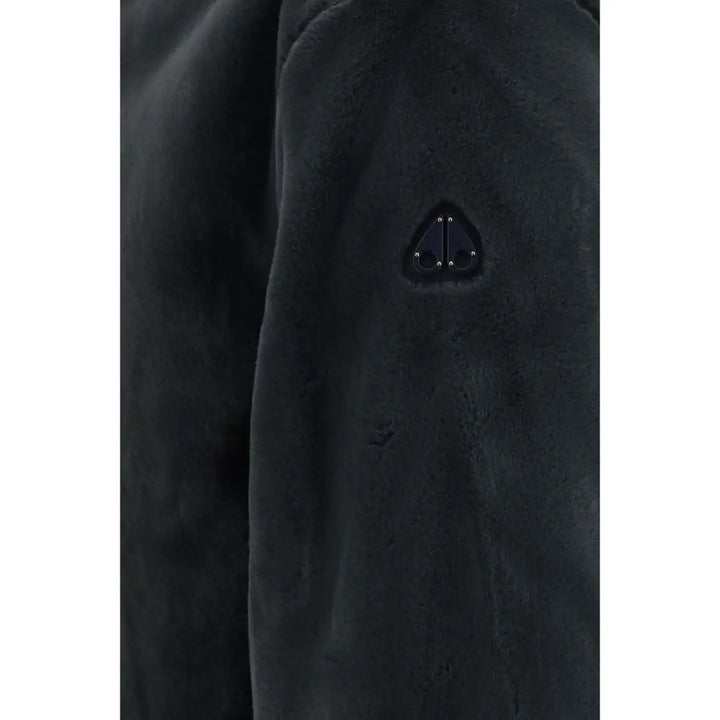 Moose Knuckles Gray Nylon Shell Jacket