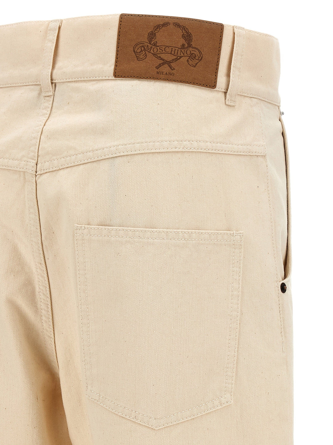 Moschino Beige Cotton Casual Pants