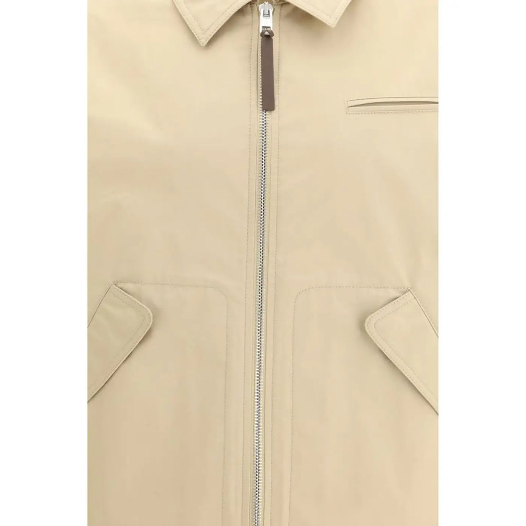 Moschino Beige Cotton Full-length Jacket