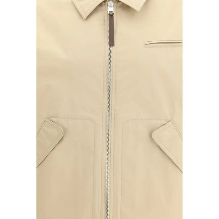 Moschino Beige Cotton Full-length Jacket