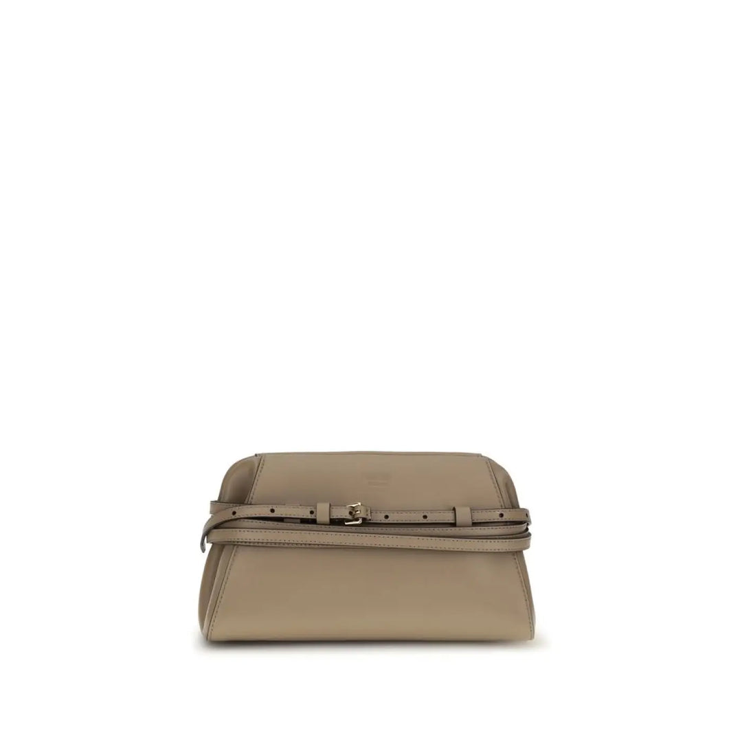 Women’s Moschino Beige Goatskin Clutch Bag