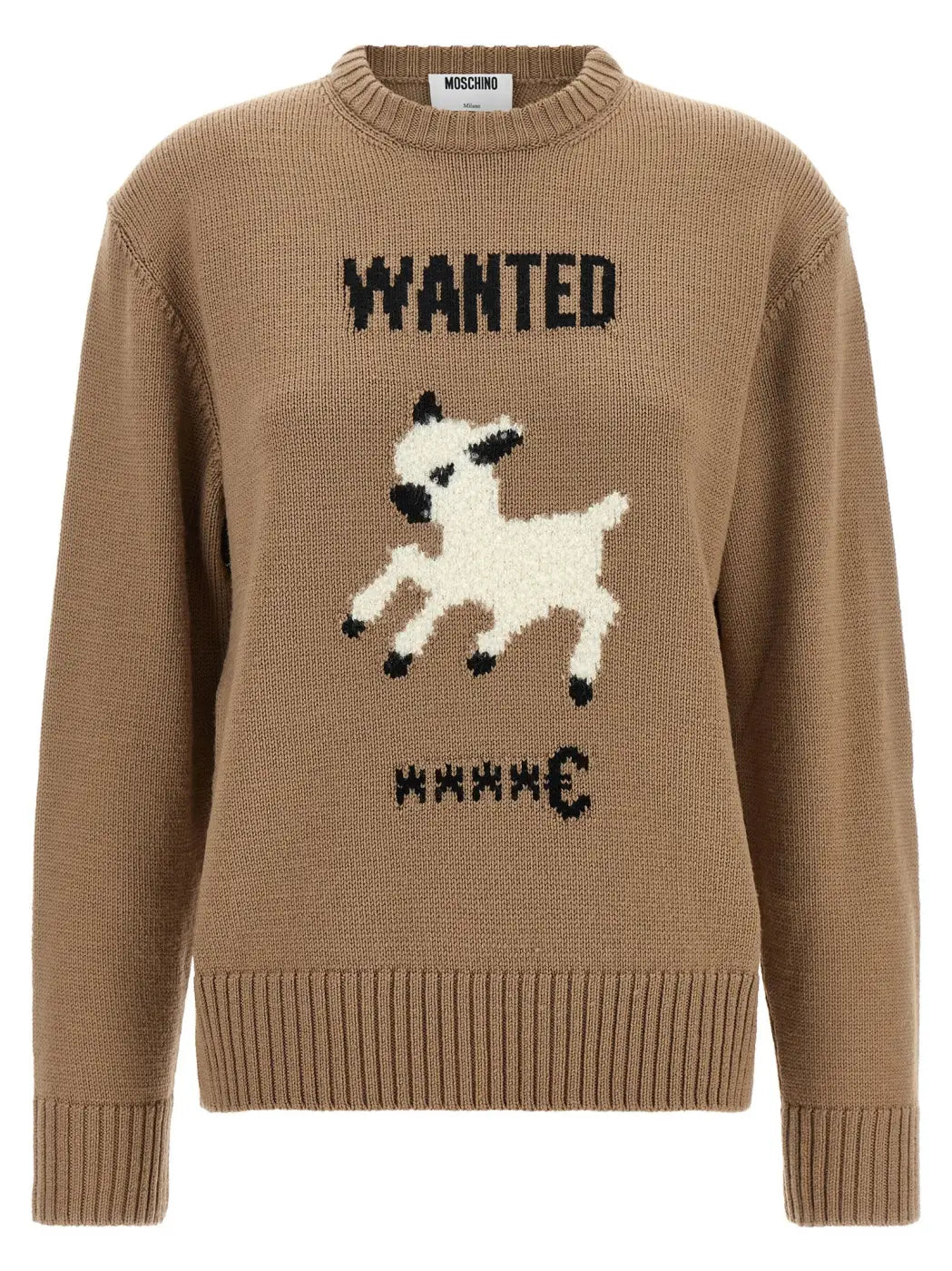 Moschino Beige Virgin Wool Cardigan