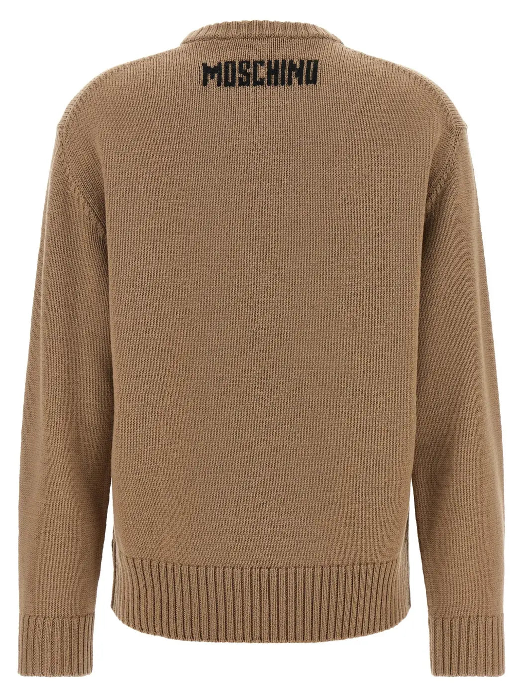 Moschino Beige Virgin Wool Cardigan