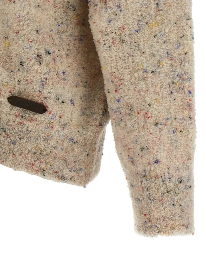 Moschino Beige Virgin Wool Cardigan