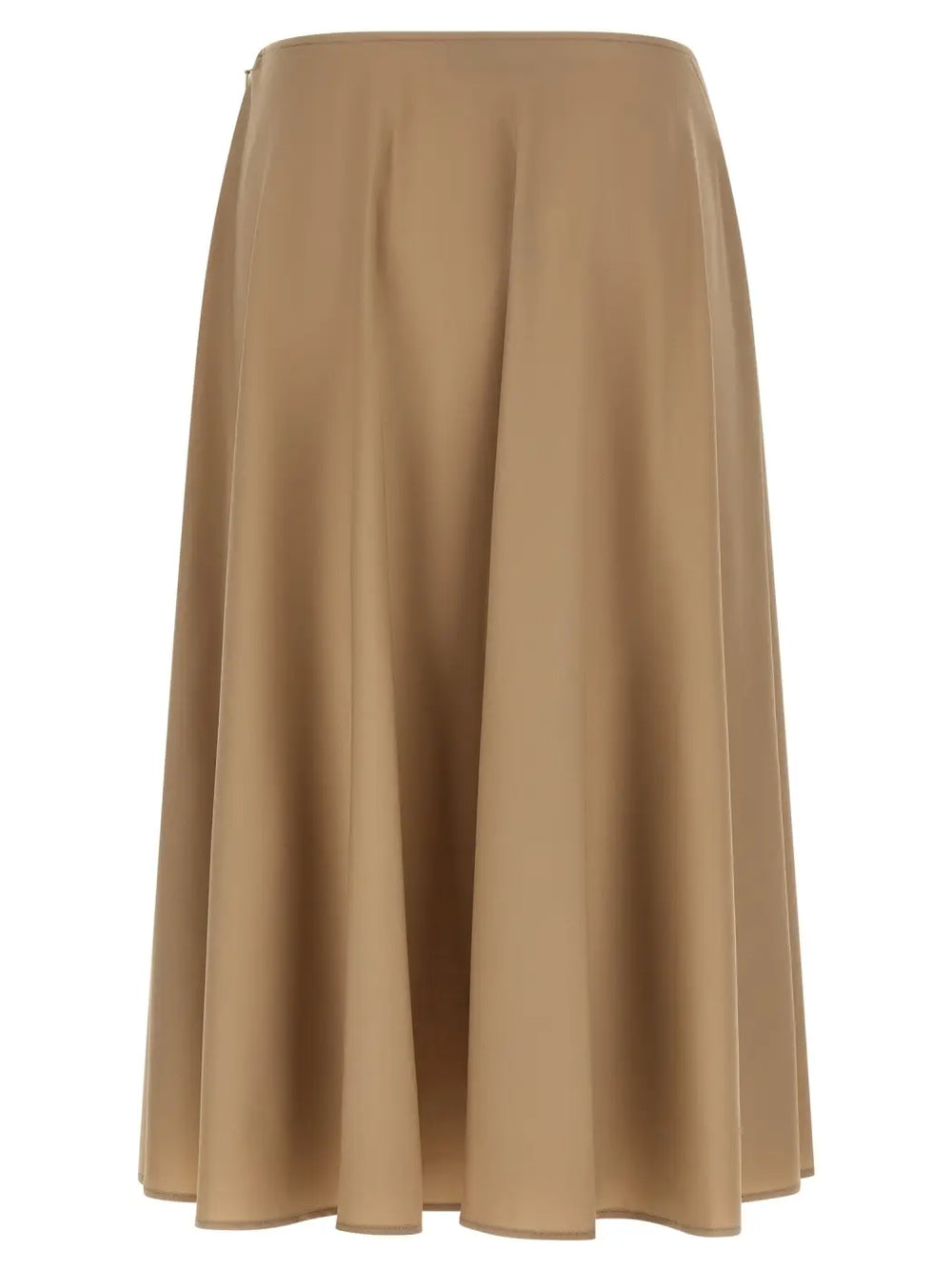 Moschino Beige Virgin Wool Midi Skirt