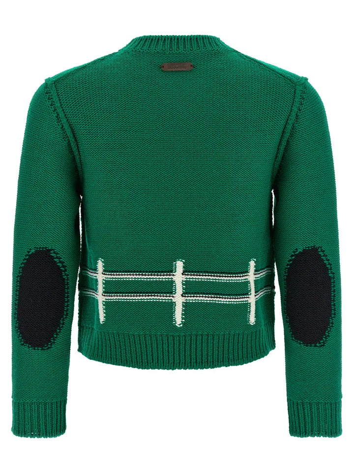 Moschino Bicolor Virgin Wool Cardigan