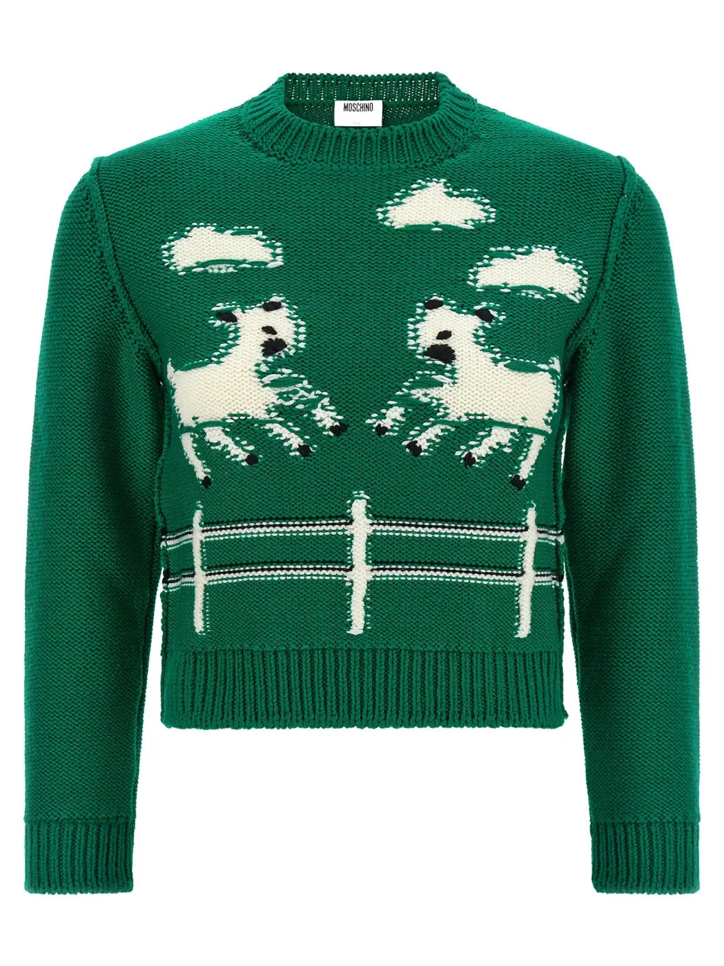 Moschino Bicolor Virgin Wool Cardigan