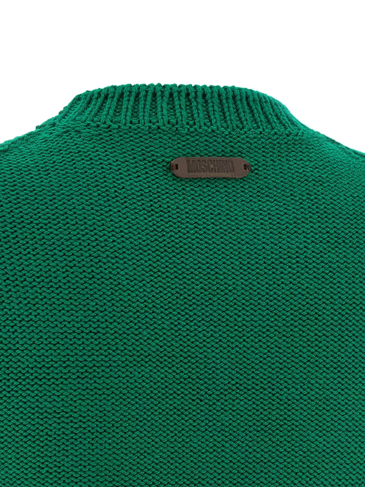 Moschino Bicolor Virgin Wool Cardigan