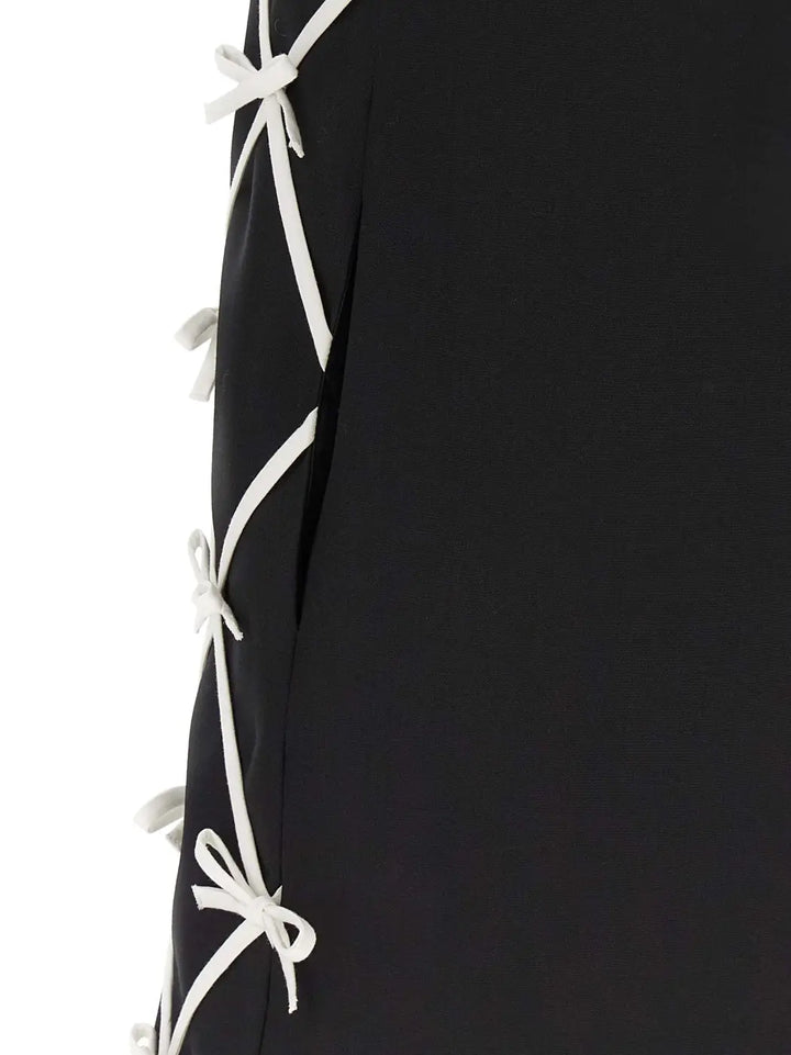 Moschino Bicolor Virgin Wool Short Dress