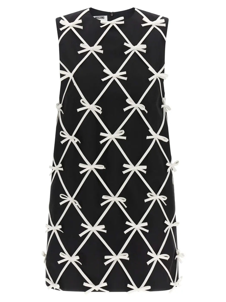 Moschino Bicolor Virgin Wool Short Dress