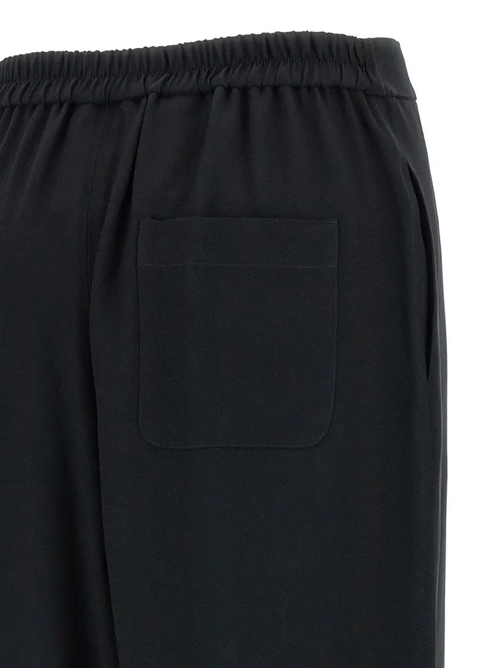 Moschino Black Acetate Casual Pants
